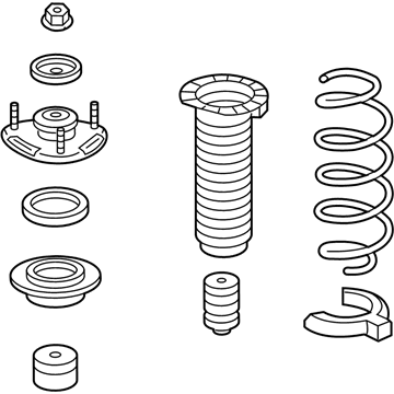 Honda 51602-TK8-A67 Shock Absorber Assembly, Left Front