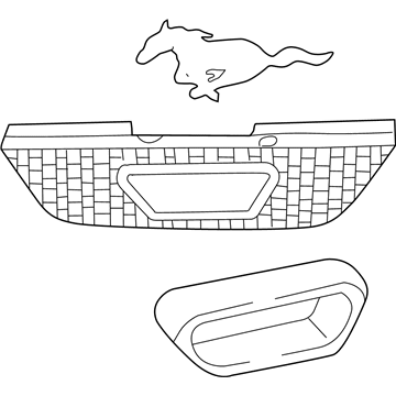 Ford XR3Z-8200-AA Grille Assembly