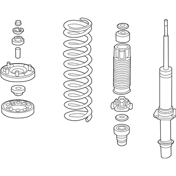 Honda 51610-TP6-A04 Shock Absorber Assembly, Right Front