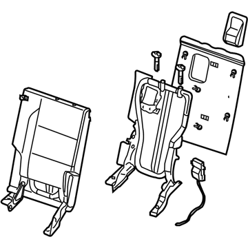 Nissan 89600-ZQ00A Back Assembly - 3RD Seat, RH