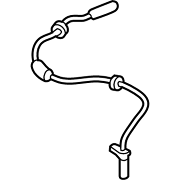 BMW 34-52-6-858-466 Rear Abs Wheel Speed Sensor