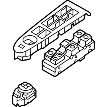 Kia 935703W000GAH Power Window Main Switch Assembly