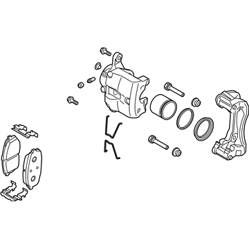 Hyundai 58130-J3000 Brake Assembly-Front, RH