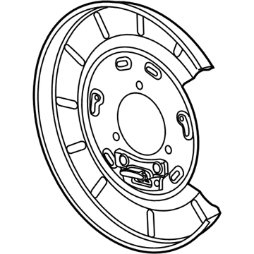 GM 92227527 Plate Asm-Rear Brake Backing