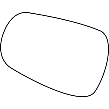 Kia 876111G100 Outside Rear View Mirror & Holder Assembly, Left