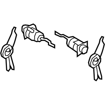 Kia 819801DA00 Door Key Sub Set, Right