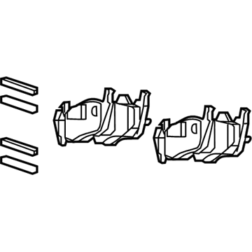 Mopar 5080871AB Shoe Kit-Rear Disc Brake