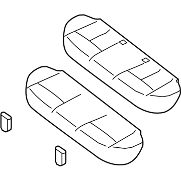 Nissan 88300-3TD0B Cushion Assembly Rear Seat