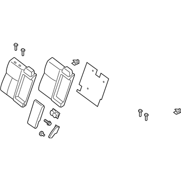 Nissan 88600-3TE3A Back Rear Seat C