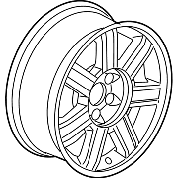 GM 9595459 Wheel Rim-18X8 Aluminum (Machined)