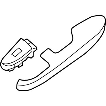 Nissan 82940-ZX81B Rear Door Armrest, Right