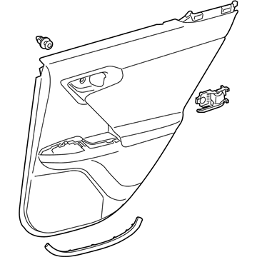 Lexus 67640-76150-20 Panel Assembly, Rear Door