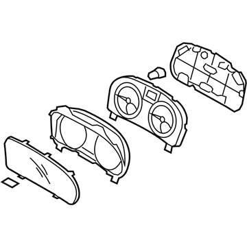 Hyundai 94001-1E200 Cluster Assembly-Instrument(Mph)