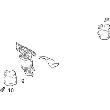 Ford DA8Z-5G232-C Manifold With Converter