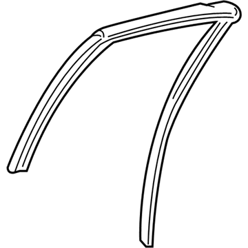 GM 22615708 Channel Asm-Rear Side Door Window *Black