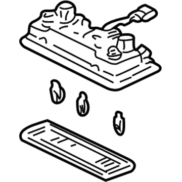 Honda 34400-S5P-A01ZC Light Assembly, Map (Ivory)