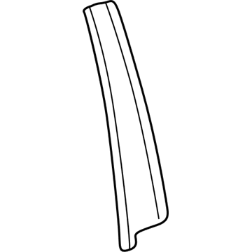 Honda 72930-S84-A00 Garnish, R. RR. Door Sash