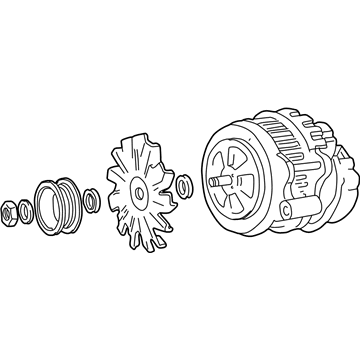 GM 19152477 GENERATOR Assembly (Remanufacture)(Delco Cs130 100 Amps)