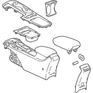 GM 84264106 Console Assembly