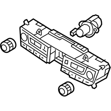 Hyundai 97250-B1120-4X Air Conditioner Heater Dash Control Unit