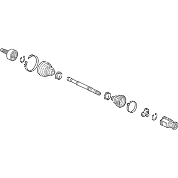 Acura 44305-TZ4-A01 Shaft Assembly, R Driv