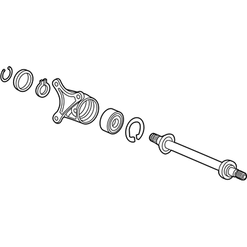 Acura 44500-TZ4-A01 Shaft Assembly, Half