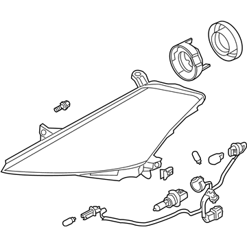 Nissan 26060-CA125 Driver Side Headlamp Assembly