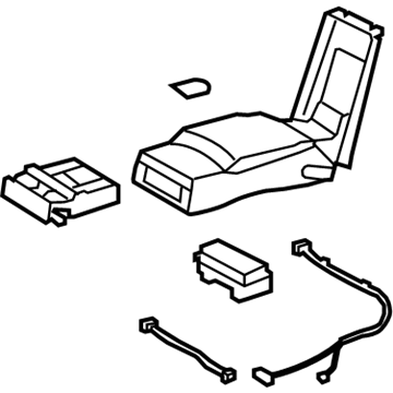 Lexus 72830-50B90-A3 Rear Seat Armrest Assembly, Center