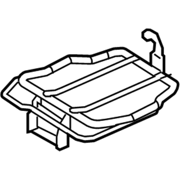 Nissan 87771-EZ10A Frame Assembly - Front Seat Cushion, Center