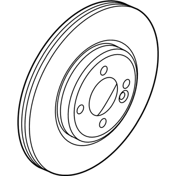 BMW 34-11-6-865-713 Brake Disc, Ventilated