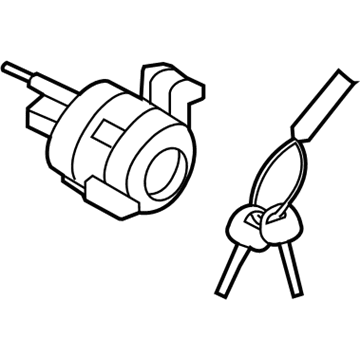 Hyundai 81900-1RB00 Key Sub Set-Steering Lock