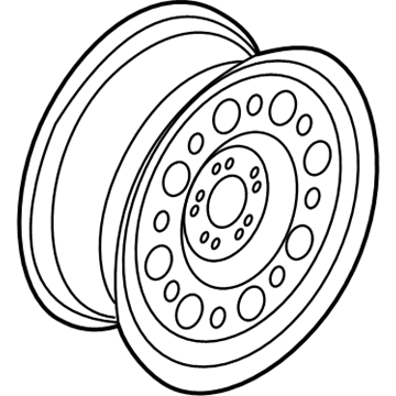 BMW 36-11-1-095-007 Steel Rim Schwarz