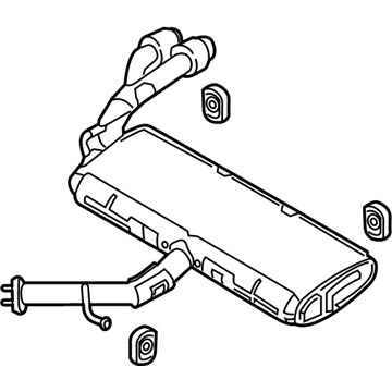 Hyundai 28710-F2970 Rear Muffler Assembly