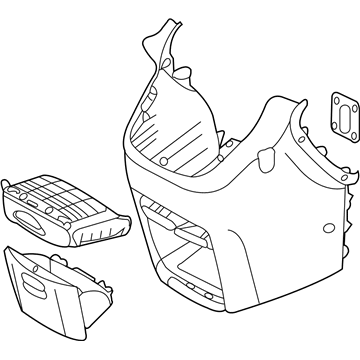 Kia 846104D000CS Console Assembly-Front