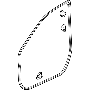 Acura 72310-TX6-A01 Weatherstrip, Right Front Door