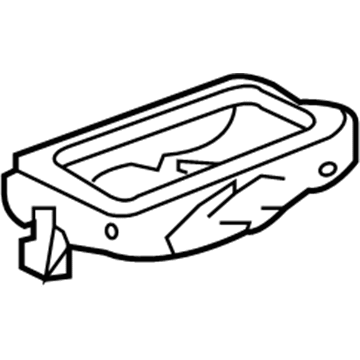 Honda 81781-S9V-A31ZB Cover, L. Middle Seat Center Table Trim *NH361L* (LEA) (CF GRAY)