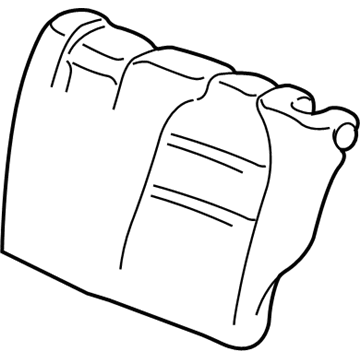 Honda 81722-S9V-A02 Pad, L. Middle Seat-Back