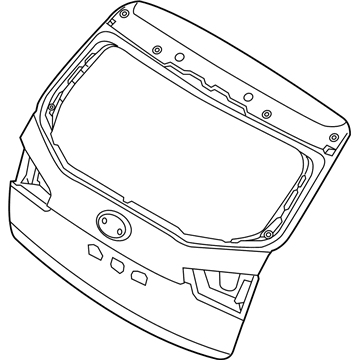 Kia 737001M540 Panel Assembly-Tail Gate