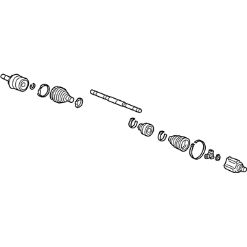 Honda 44306-SVB-A02 Driveshaft Assembly, Driver Side