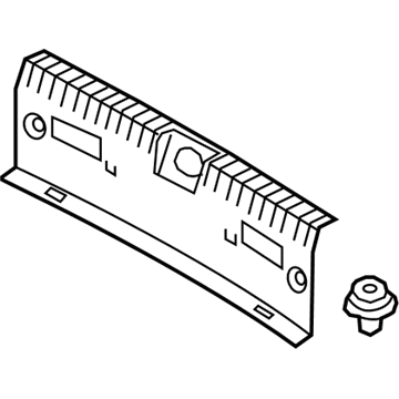 Hyundai 85770-G2000-T9Y Trim-Transverse Rear