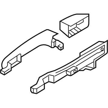 Hyundai 82650-4D010 Exterior Driver Side Front Door Handle