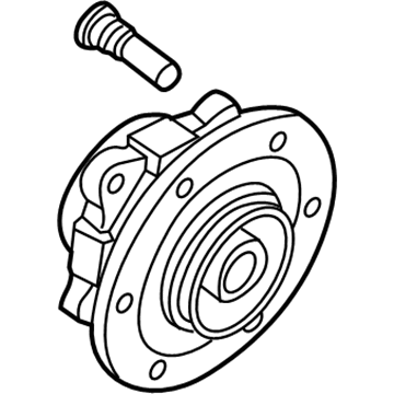 Nissan 43202-4X00A Hub Assembly Rear