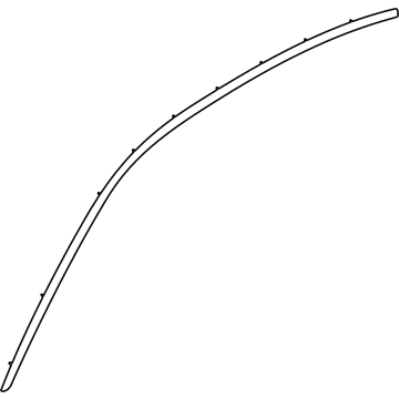 BMW 51-33-7-483-153 WINDOW FRAME COVER, FRONT LE