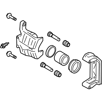 Nissan 44011-4CA0B CALIPER Assembly Front LH