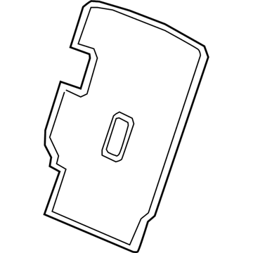 Acura 82129-TJB-A21ZA Back Cover R (Deep Black)