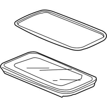 Acura 70200-TGV-A01 Glass Assembly, Roof