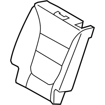 Kia 893601U010SAL Rear Seat Back Covering, Left