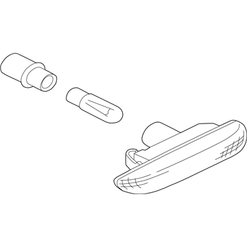 BMW 63-13-8-370-720 Additional Turn Indicator Lamp, Right