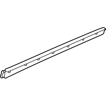 Honda 72875-S84-A01 Weatherstrip, L. RR. Door (Inner)
