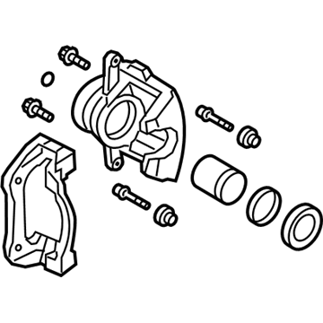 Hyundai 58310-2MA00 Caliper Kit-Rear Brake, LH